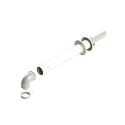 Turbo skurstenis 60Al/100PVC ar uzgalu