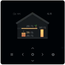 Heat pump controller OMNIA LIFE MSimple, intuitive